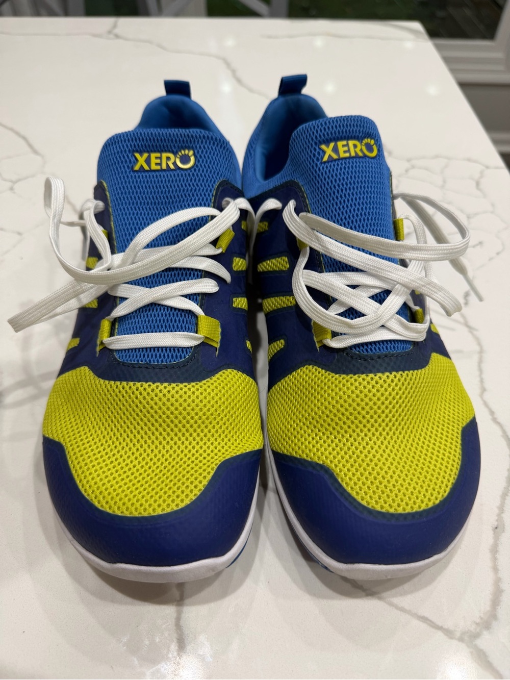 Xero Shoes Forza Runner Men’s Size 10 Blue Yellow Barefoot Running Shoes
